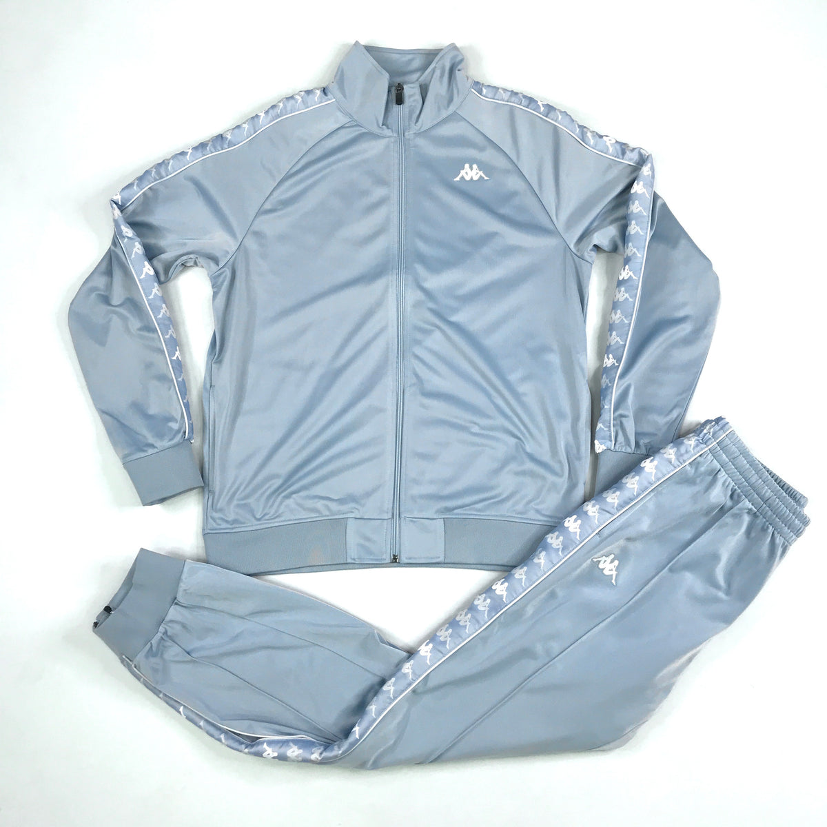 Kappa tracksuit blue and indiquant white