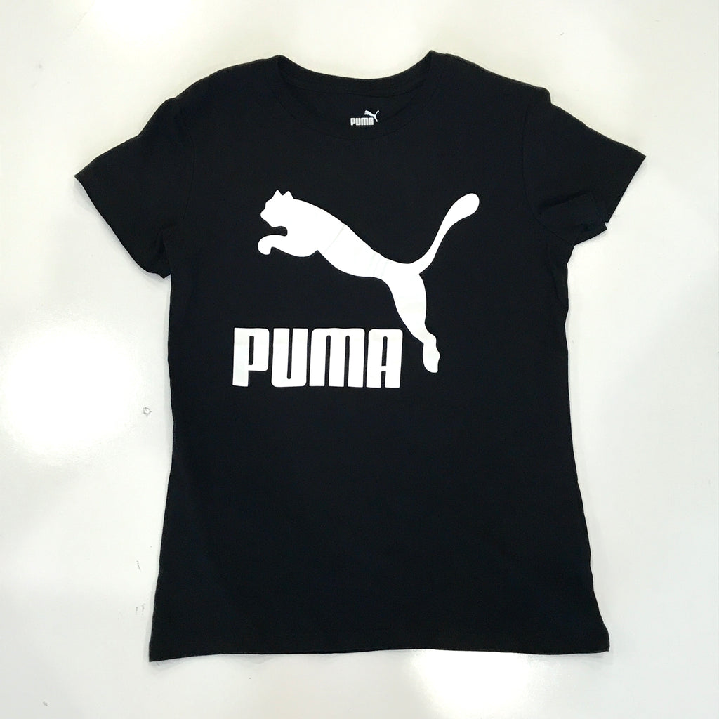 Puma classic logo tee in black