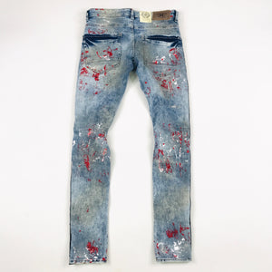 Jordan Craig rhinestone Ross jeans in ice blue