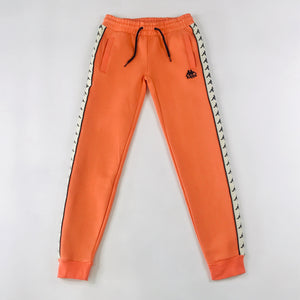 Kappa 222 Banda barnu joggers in melon-white egg-black