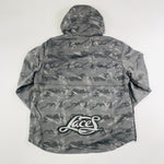 Laces Grey army fatigue windbreaker