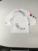 Planes Airport code long sleeve shirt in whit