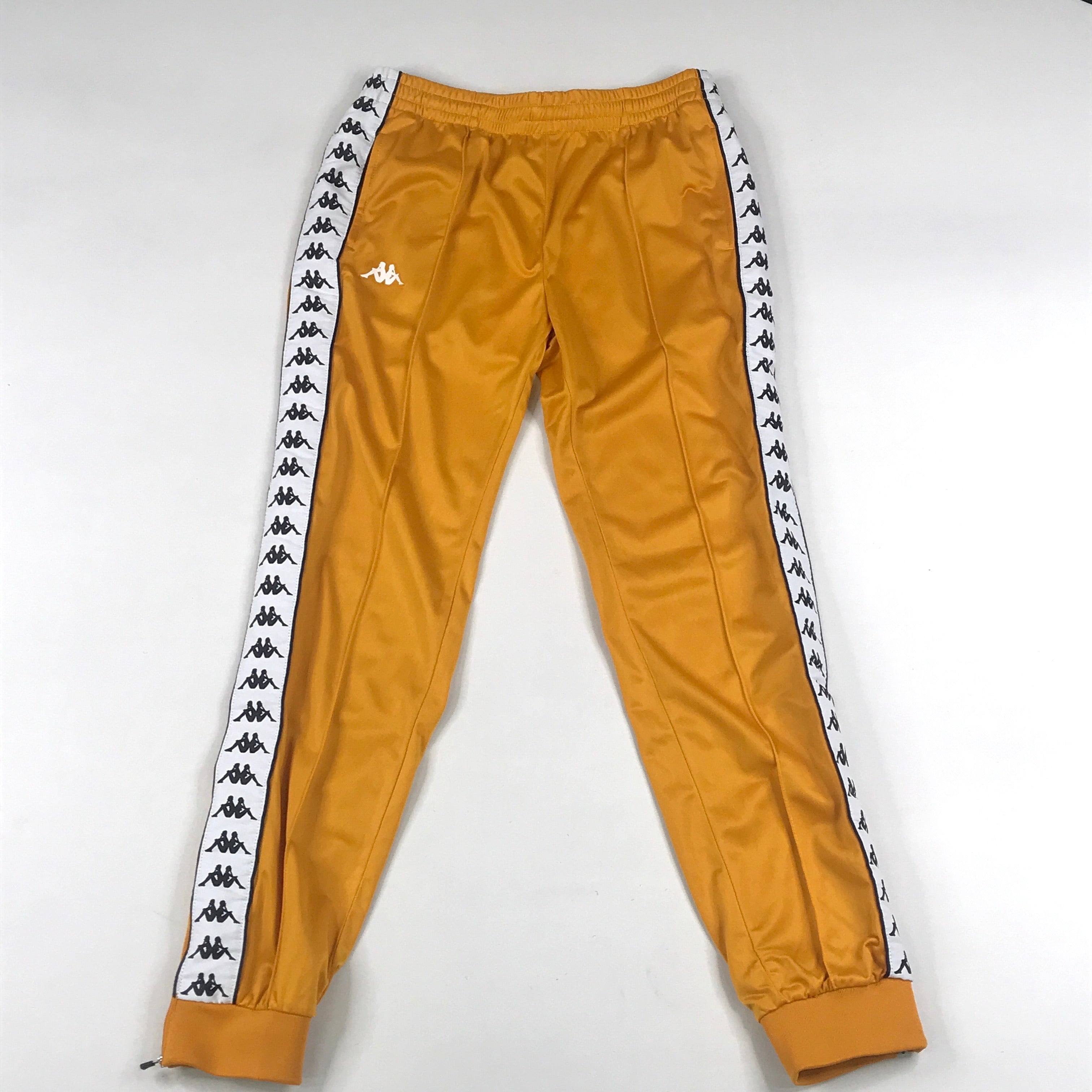 Kappa 222 Banda Anniston tracksuit in yellow ochre – Island Clothing