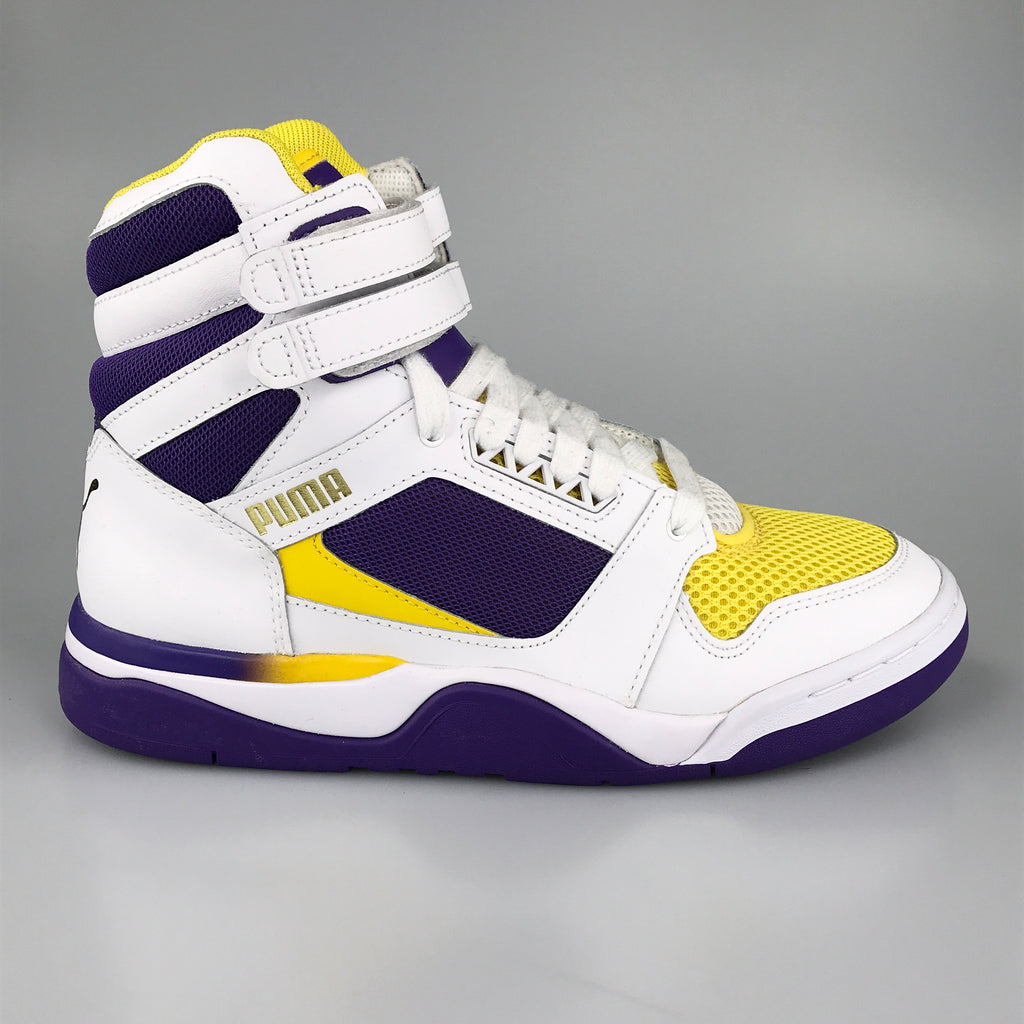 Puma Palace Guard Mid Easter Finals in white-prism violet