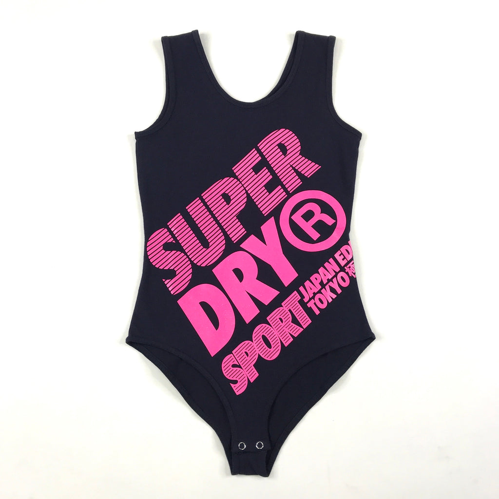 Superdry Japan Edition Diagonal Bodysuit in flash navy