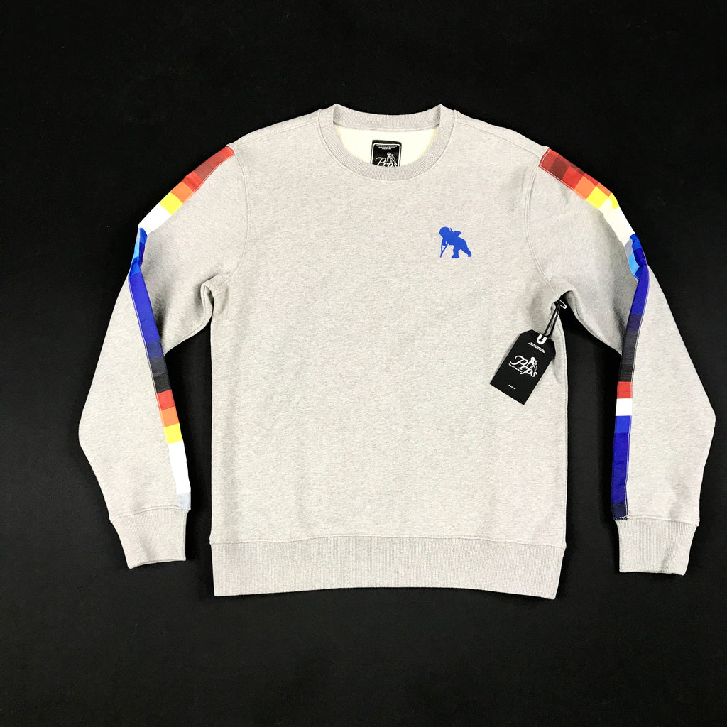 PRPS grey & multi crewneck sweater