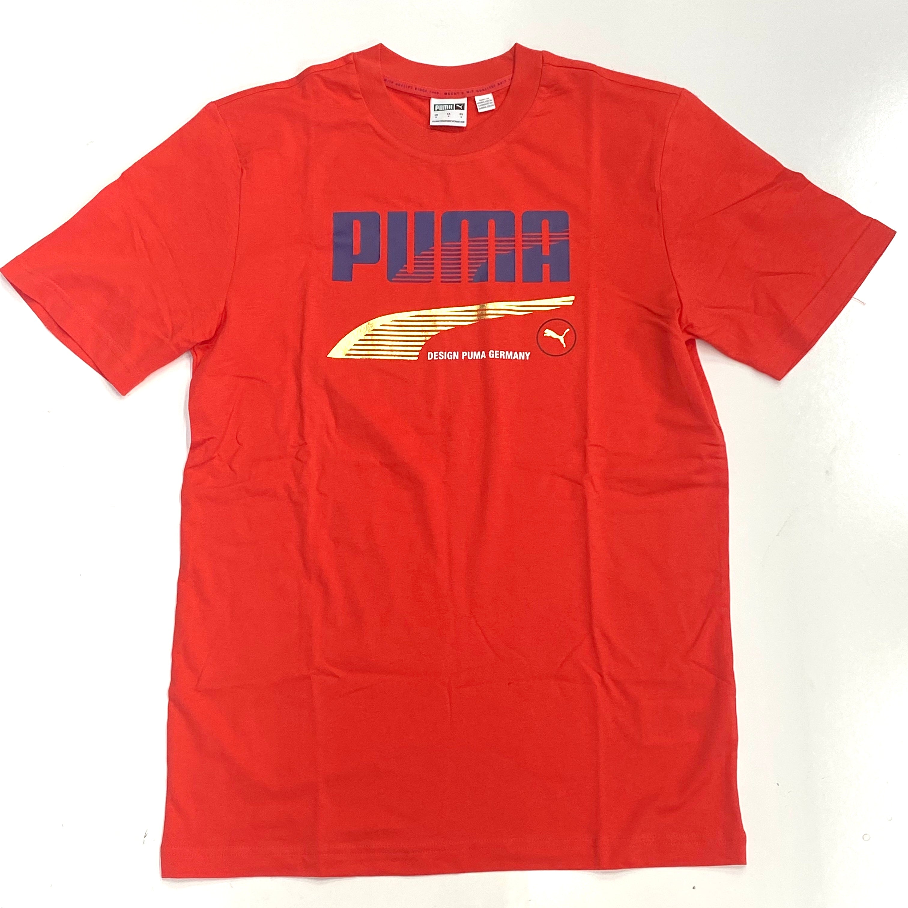 Puma decor8 graphic tee in poppy red