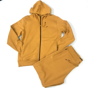 Jordan Craig wheat hoodie jogging suit