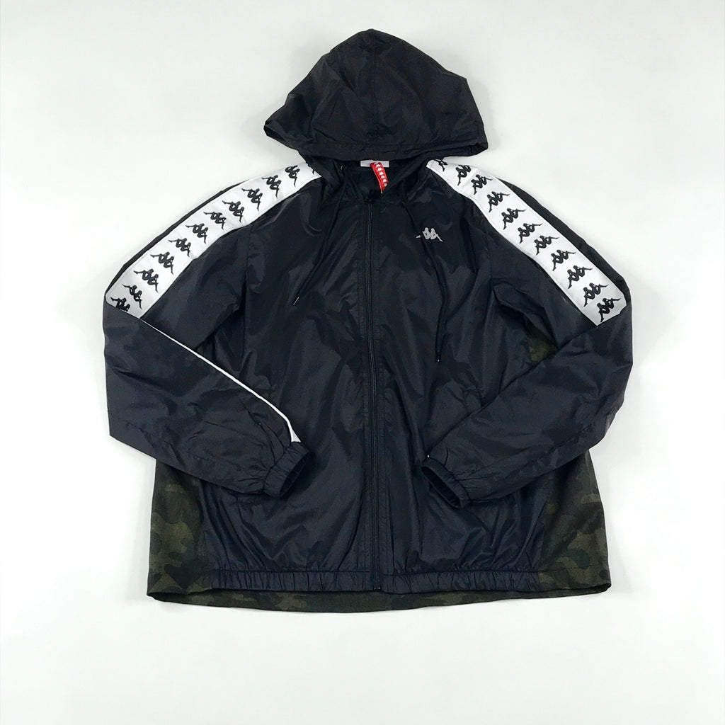 Kappa 222 Banda Dawyn windbreaker in black-Camo-white