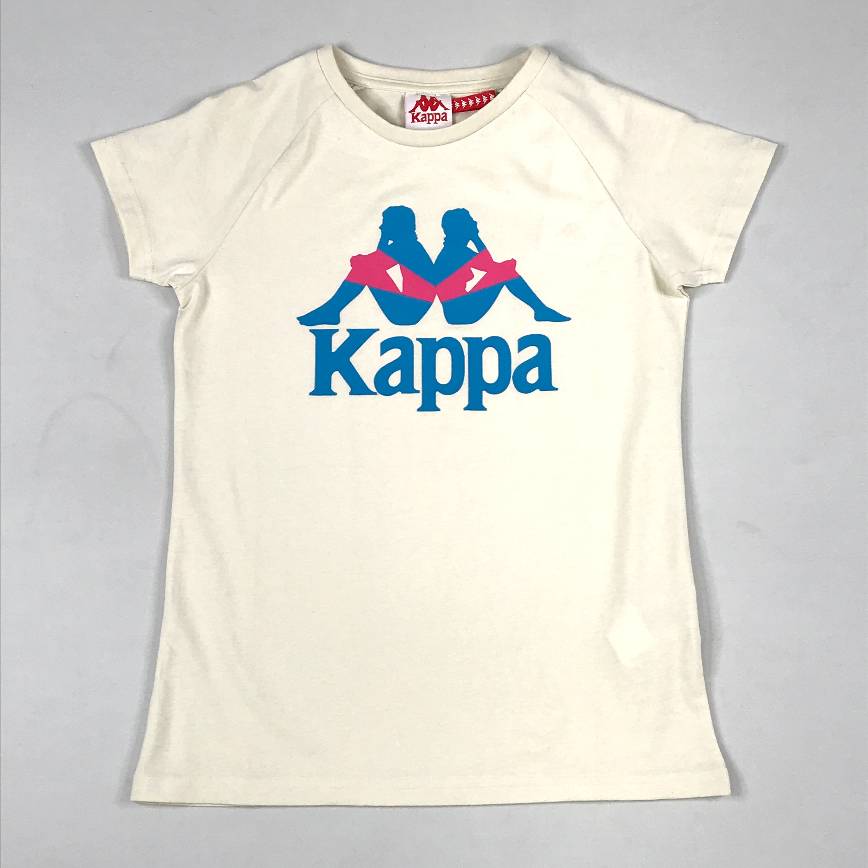 Kappa Authentic Football Visli Biker short set in white cream-hot pink-turkis blue