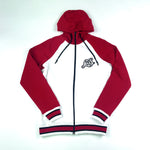 Laces red & white zip hoodie