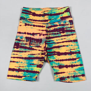 Puma tie-dye biker short set in byzantium