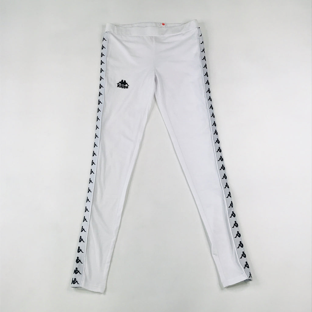 Kappa 222 Banda Anen leggings in white-black