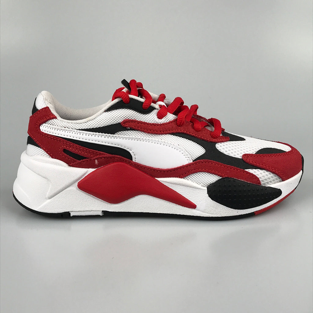 Puma RS-X3 Super in white-high risk red