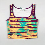 Puma tie-dye biker short set in byzantium