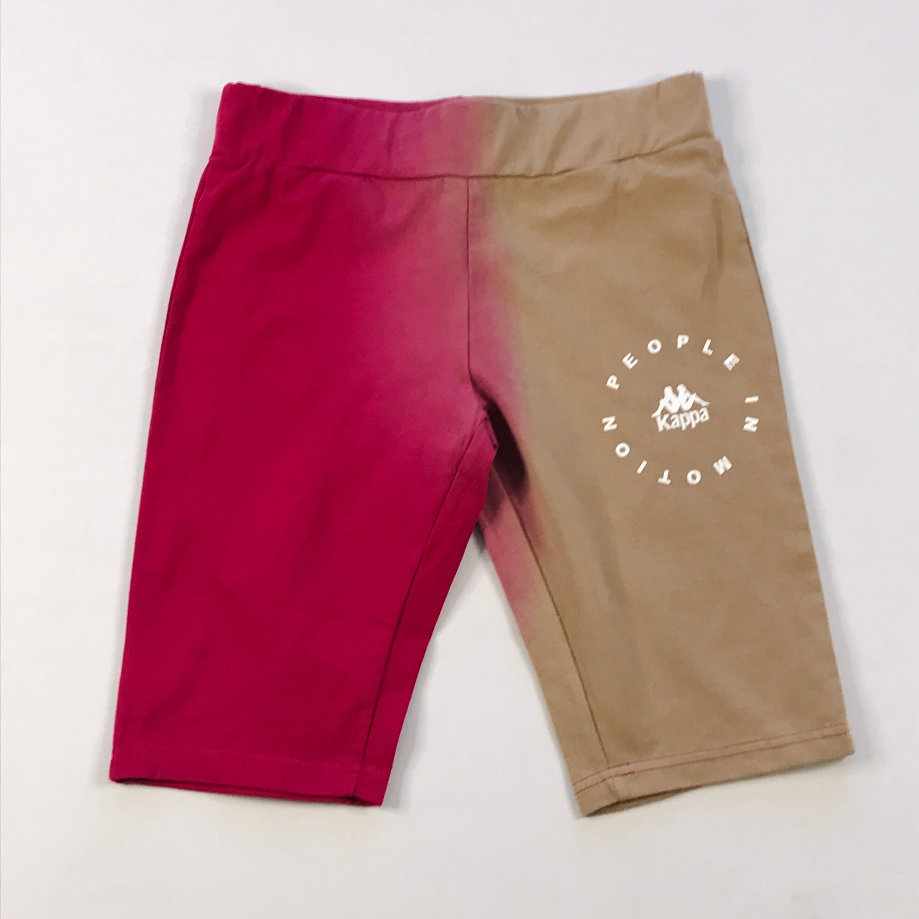 Kappa Authentic sulawesi biker shorts in brown-red-white