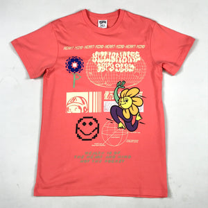 BBC BB Flora ss tee in Georgia peach