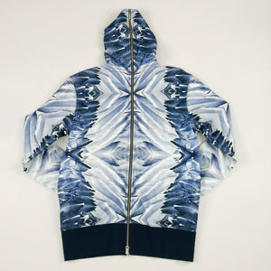 Cult split zip hoodie in blue