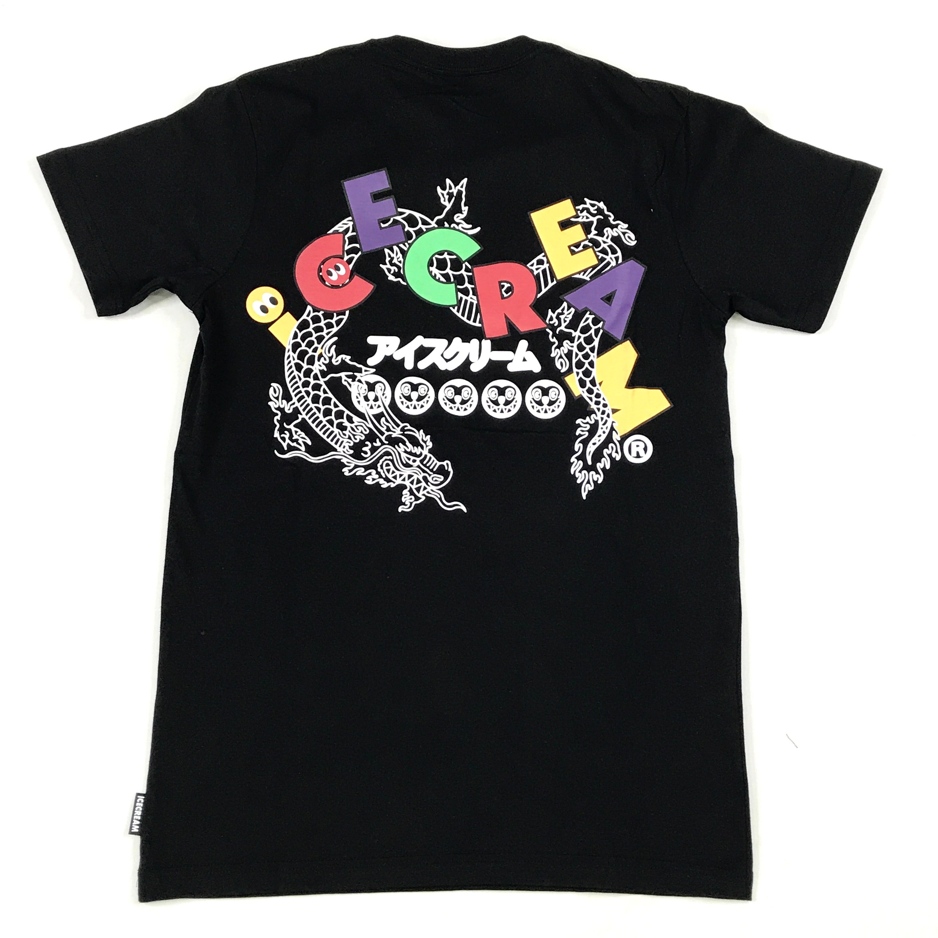 Icecream Dragon ss tee in black