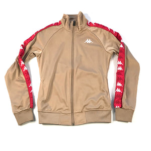 Kappa Banda Hatillo tracksuit in brown-md red-white