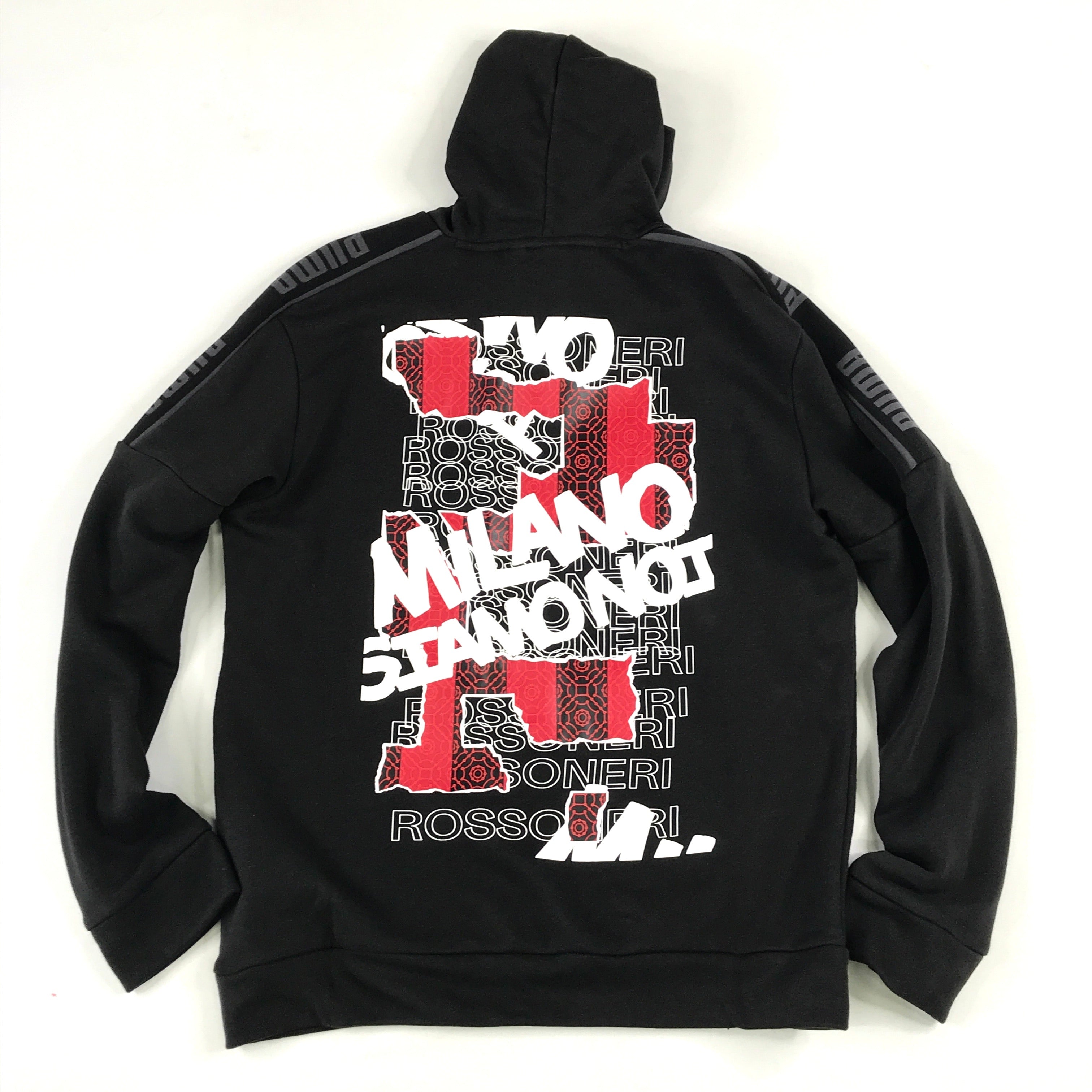 Puma ACM ftbl Culture hoodie II in black-tango red