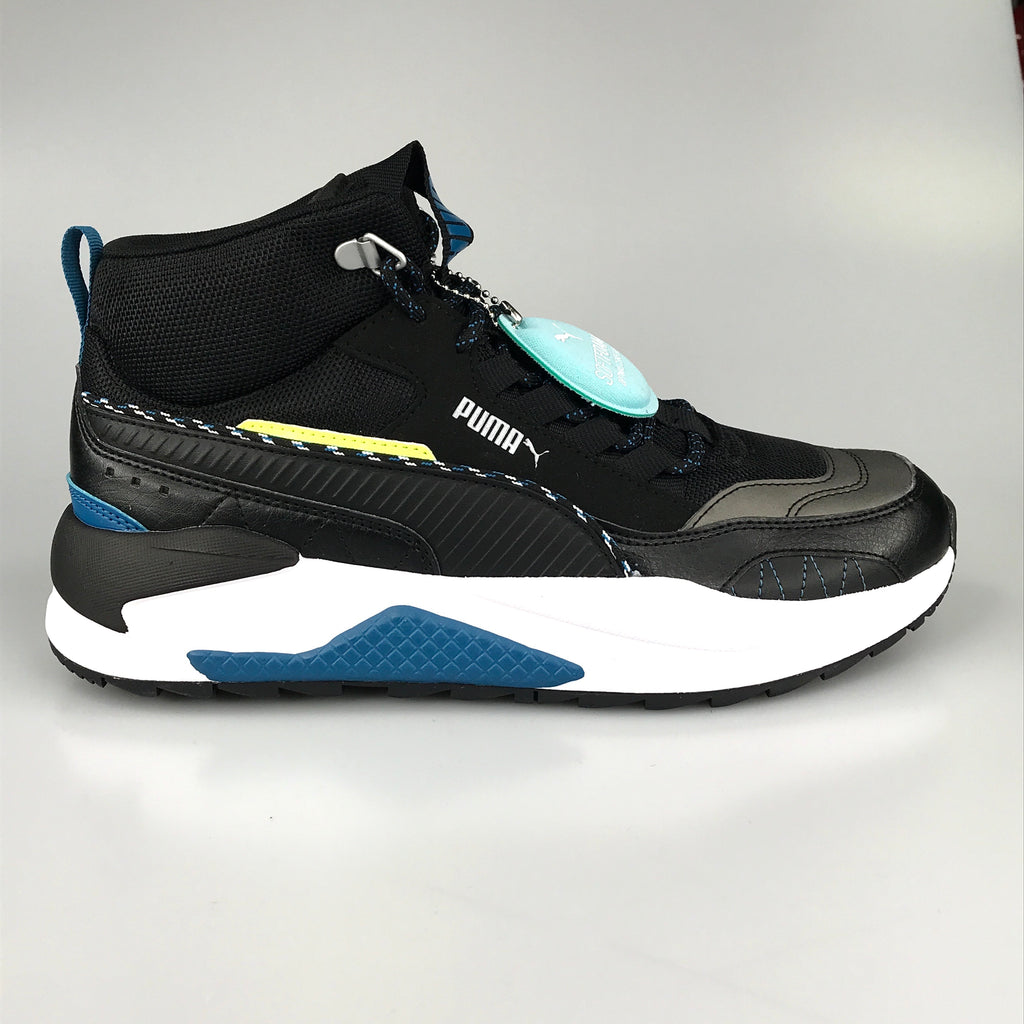 Puma X-Ray 2 Square Mid WTR in black-digi-blue-fizzy yellow