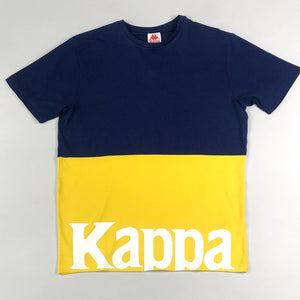 Kappa authentic sand carrency tee in yellow/navy