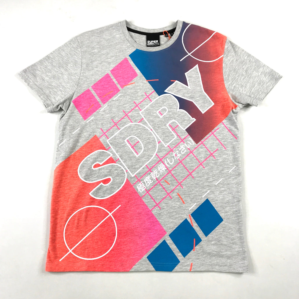 Superdry SDRY Court tee in collective light marl