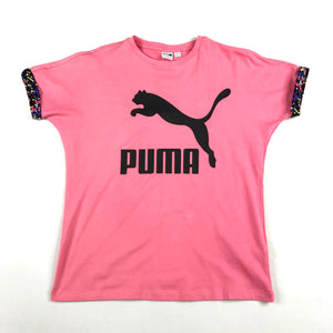 Puma AOP roll up tee in bubblegum