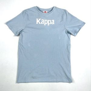 Kappa Authentic Runis tee in light blue-baby blue-white