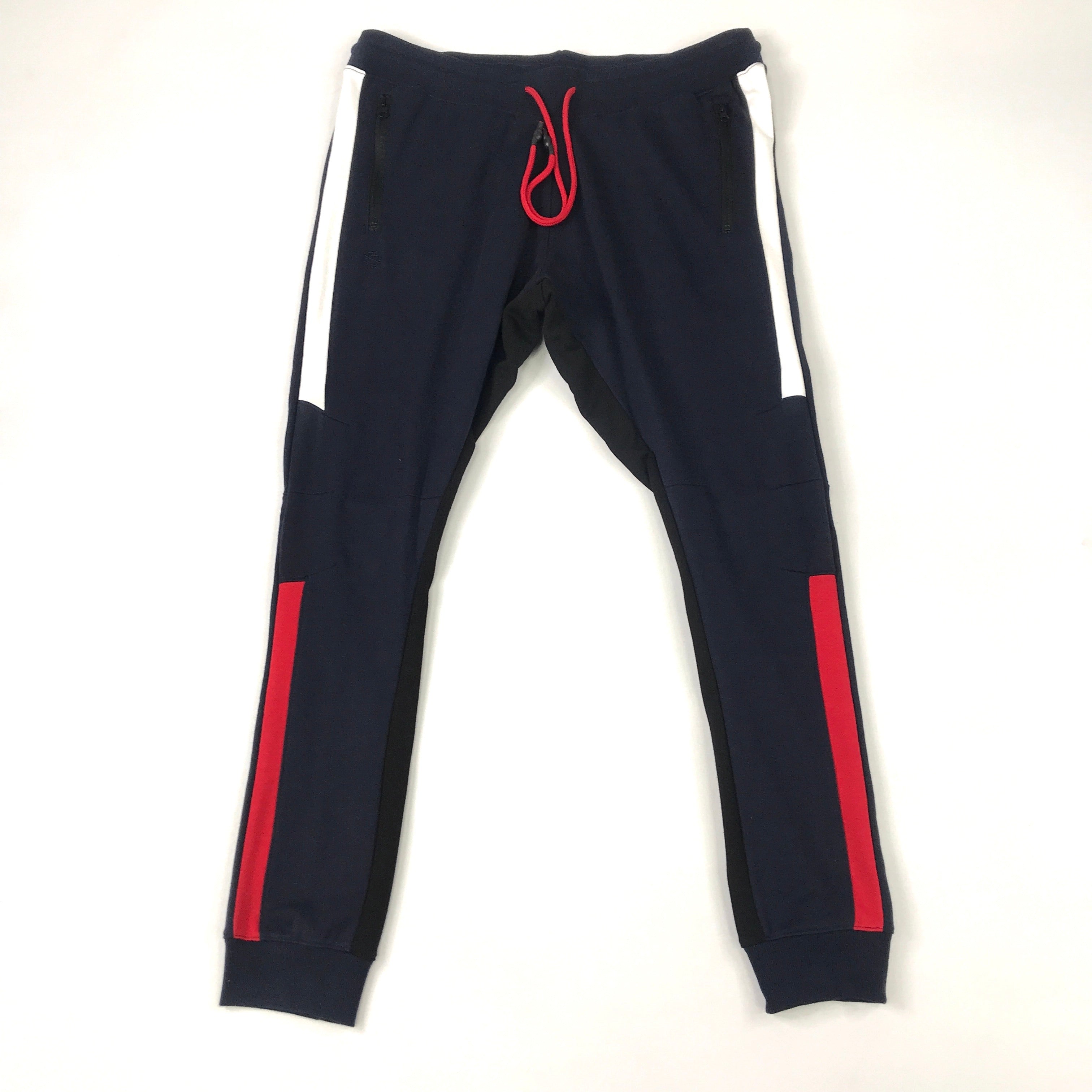 Jordan Craig red & navy tracksuit