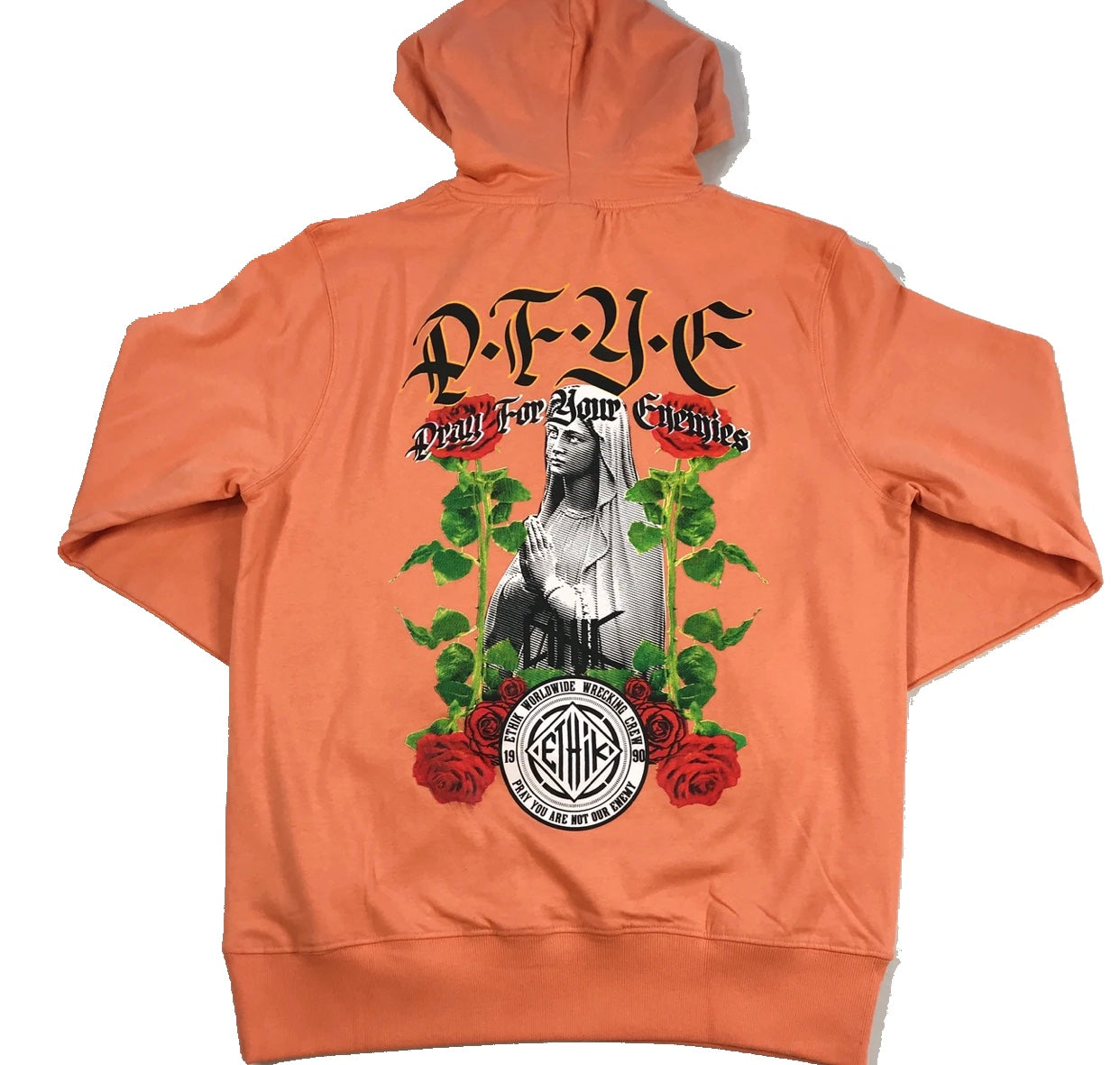 Ethik enemies saga hoodie in salmon