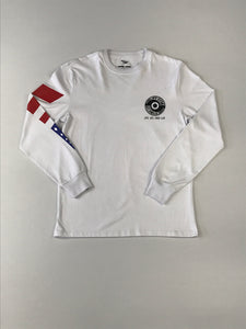 Planes Airport code long sleeve shirt in whit