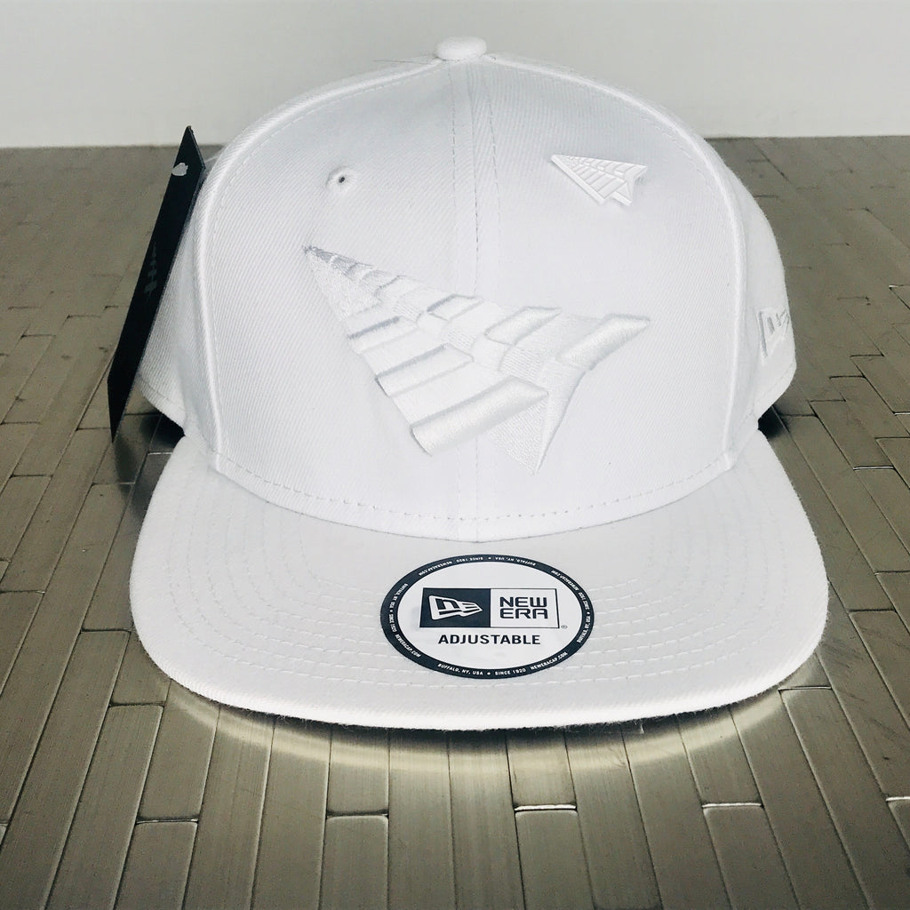 White planes flag on white snapback hat