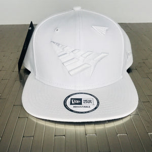 White planes flag on white snapback hat