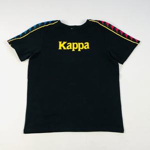 Kappa Authentic Bendoc tee-short set in black-fuchsia-dk yellow