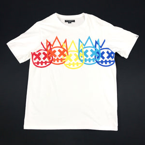 Cult step & repeat tee in white