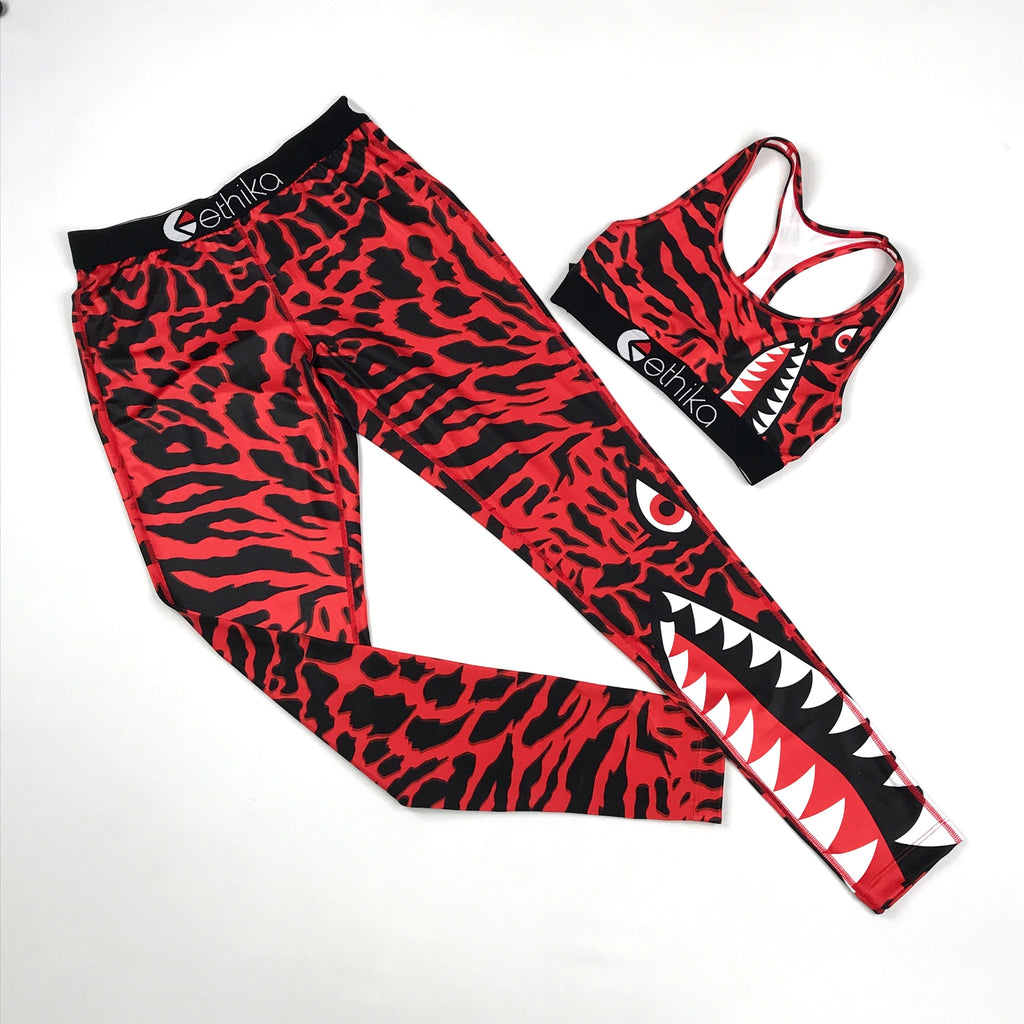 Ethika Leggings and sports bra set in Bomber Slyme (wlsb1305)