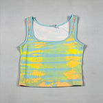 Puma tie-dye biker short set in blue glow