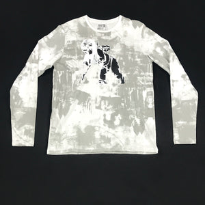 PRPS long sleeve black, white, grey shirt