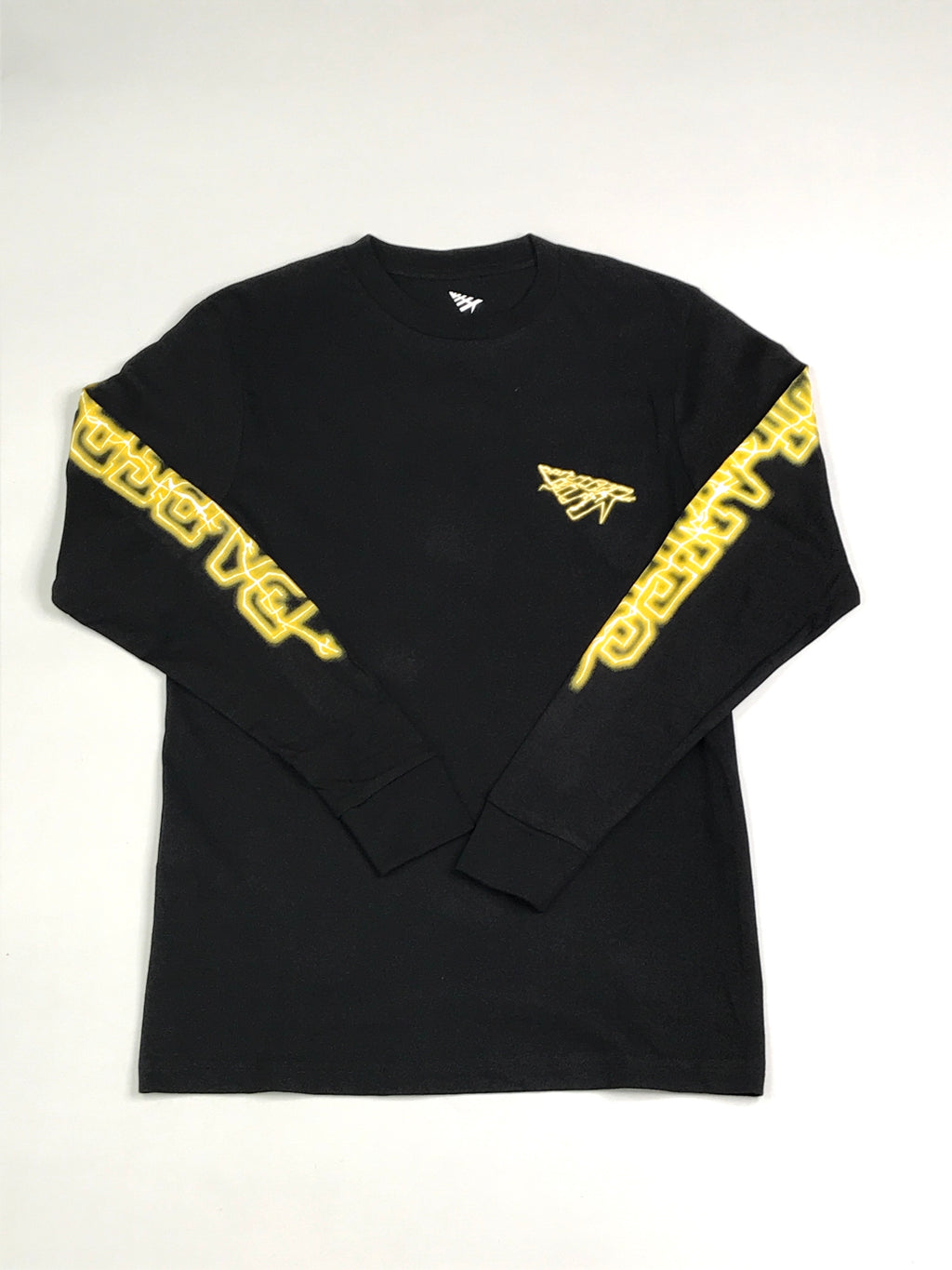 Planes Gold electricity long sleeve shirt in black