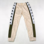 Kappa 222 Banda 10 Anay tracksuit in sand-olive-black-white