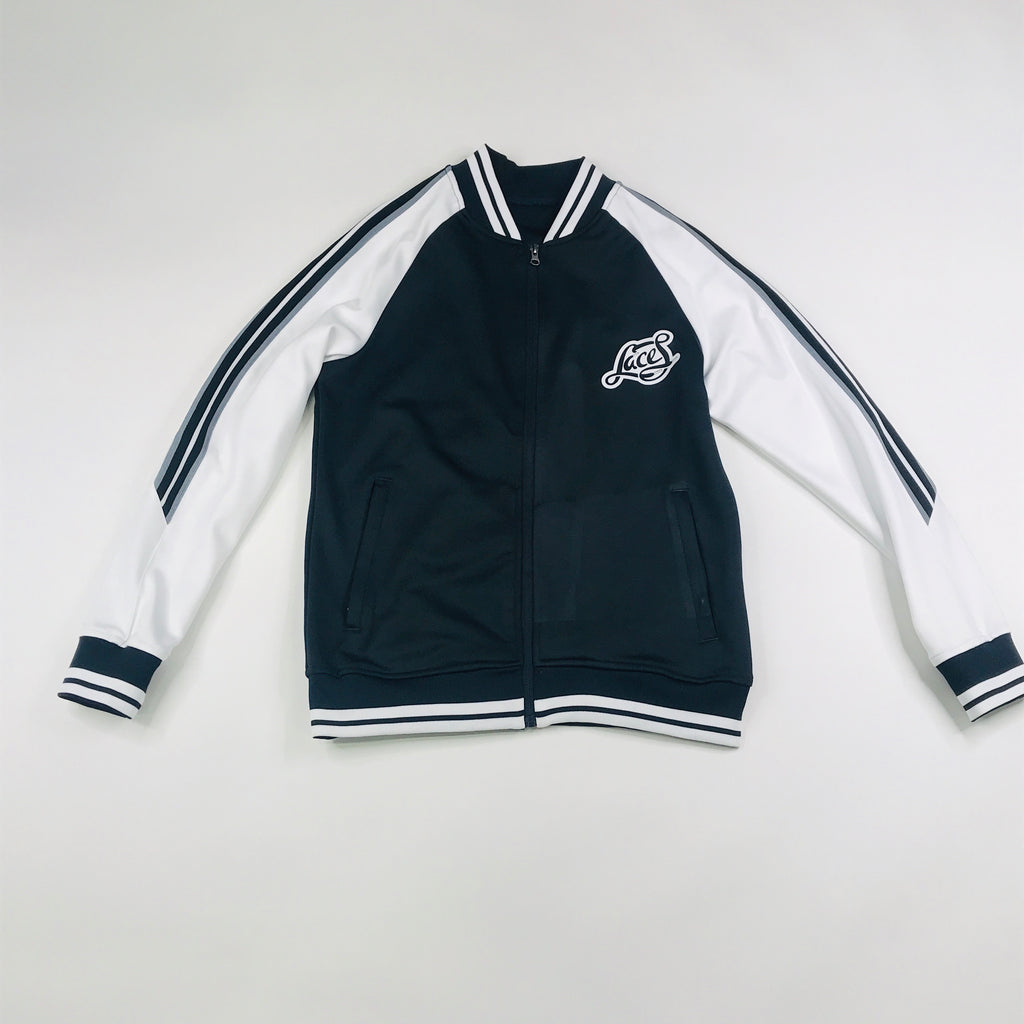 Laces black & white lightweight bomber