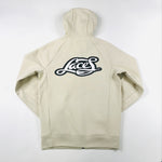 Laces beige zip hoodie