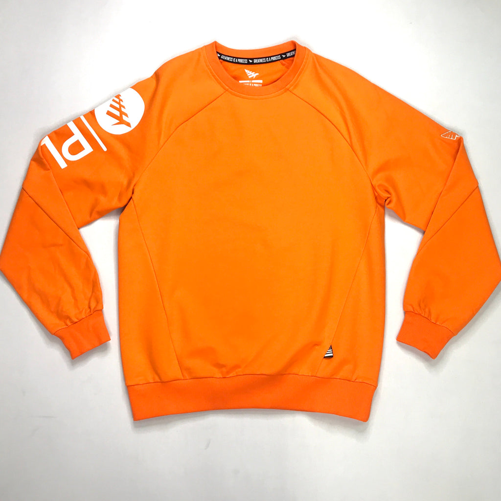 Paper Planes PLC crewneck in orange tiger