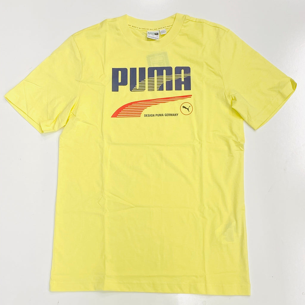 Puma decor8 graphic tee in yellow pear