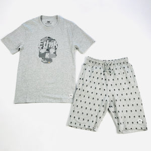 Ethik crusher tee-short set in grey