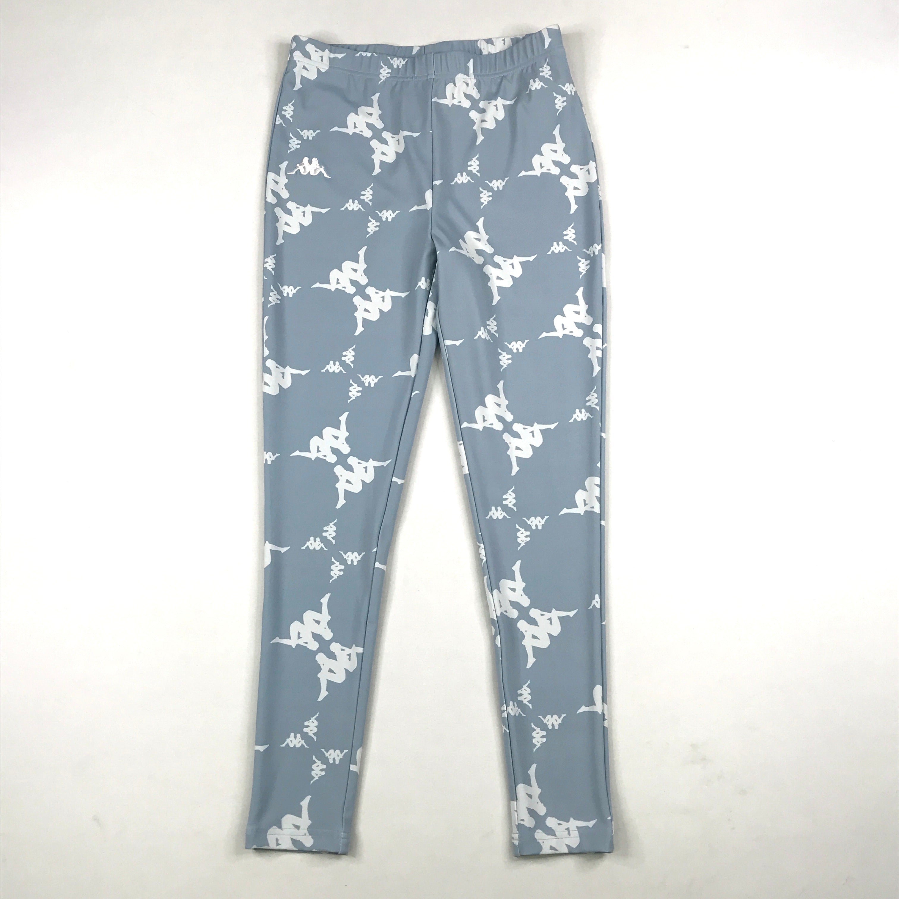 Kappa Kapan tee + leggings set in baby blue-white