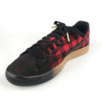 Puma Clyde Red Buffalo Plaid