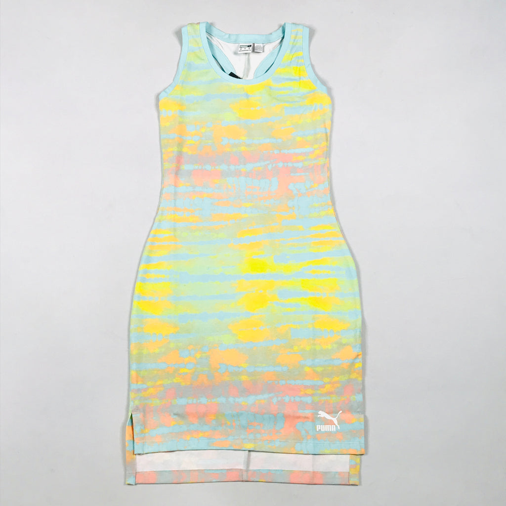 Puma Tie-Dye dress in blue glow